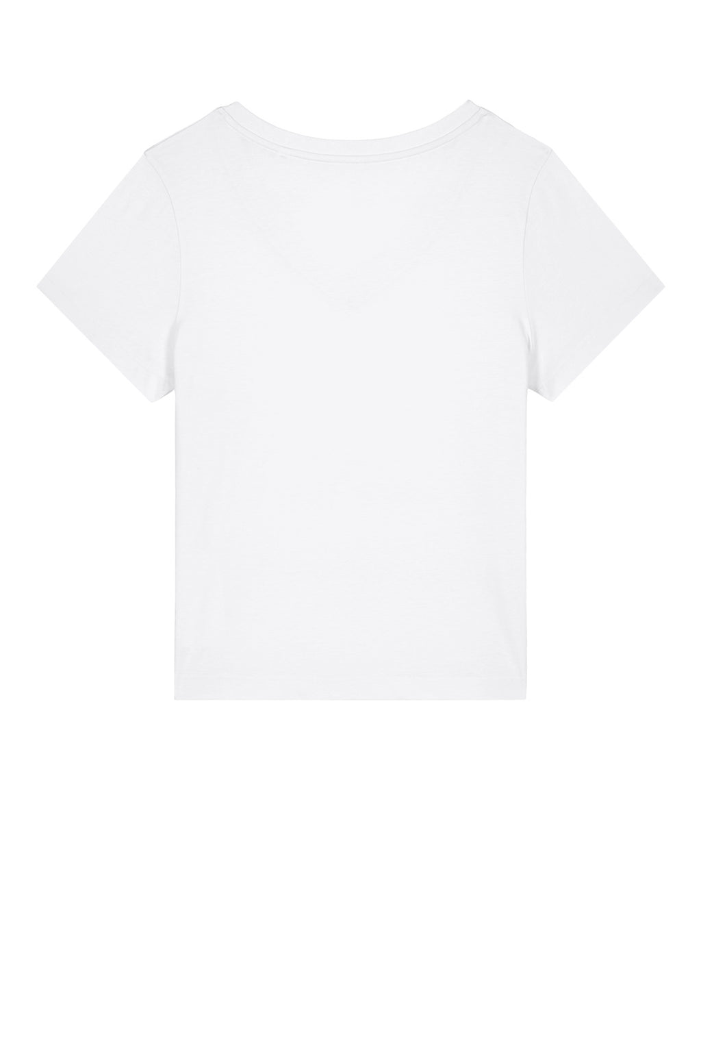 Rear View of White Stanley/Stella Women's Stella Isla V-Neck Tee SXW032