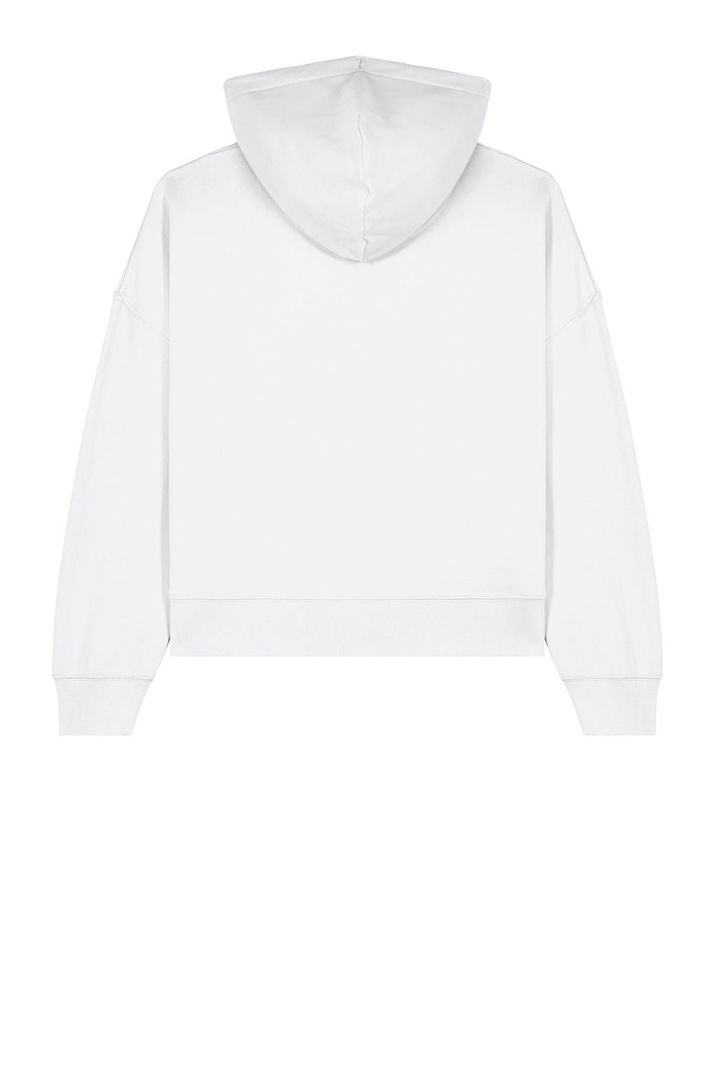 Rear View of White Stanley/Stella Women's Stella Nora Hooded Sweatshirt SXW035
