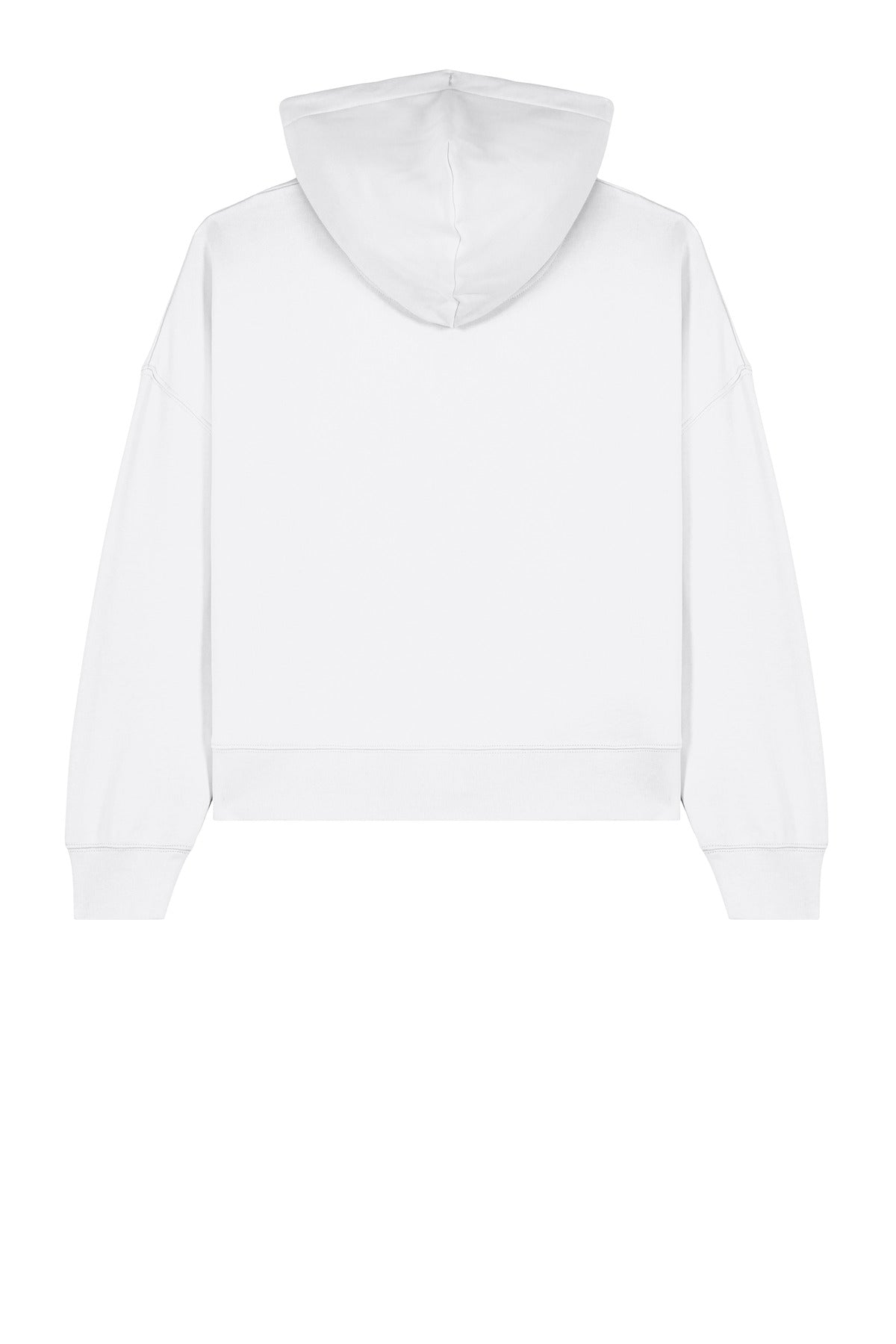 Rear View of White Stanley/Stella Women's Stella Nora Hooded Sweatshirt SXW035