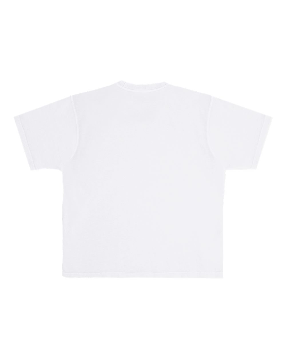 Rear View of White Urban Heavyweight T-Shirt - LS16005