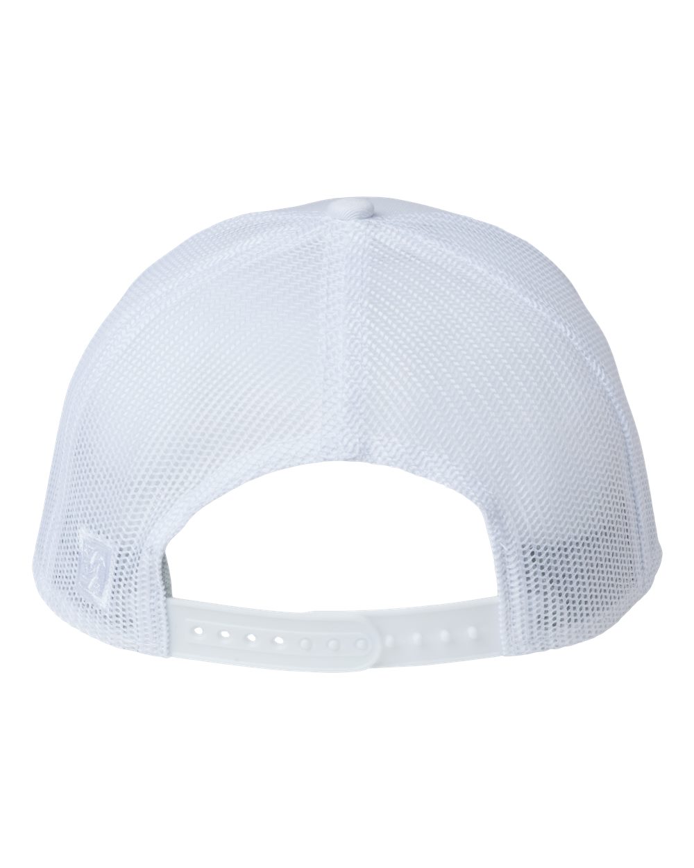 Rear View of White/ White Everyday Rope Trucker Cap - GB452R