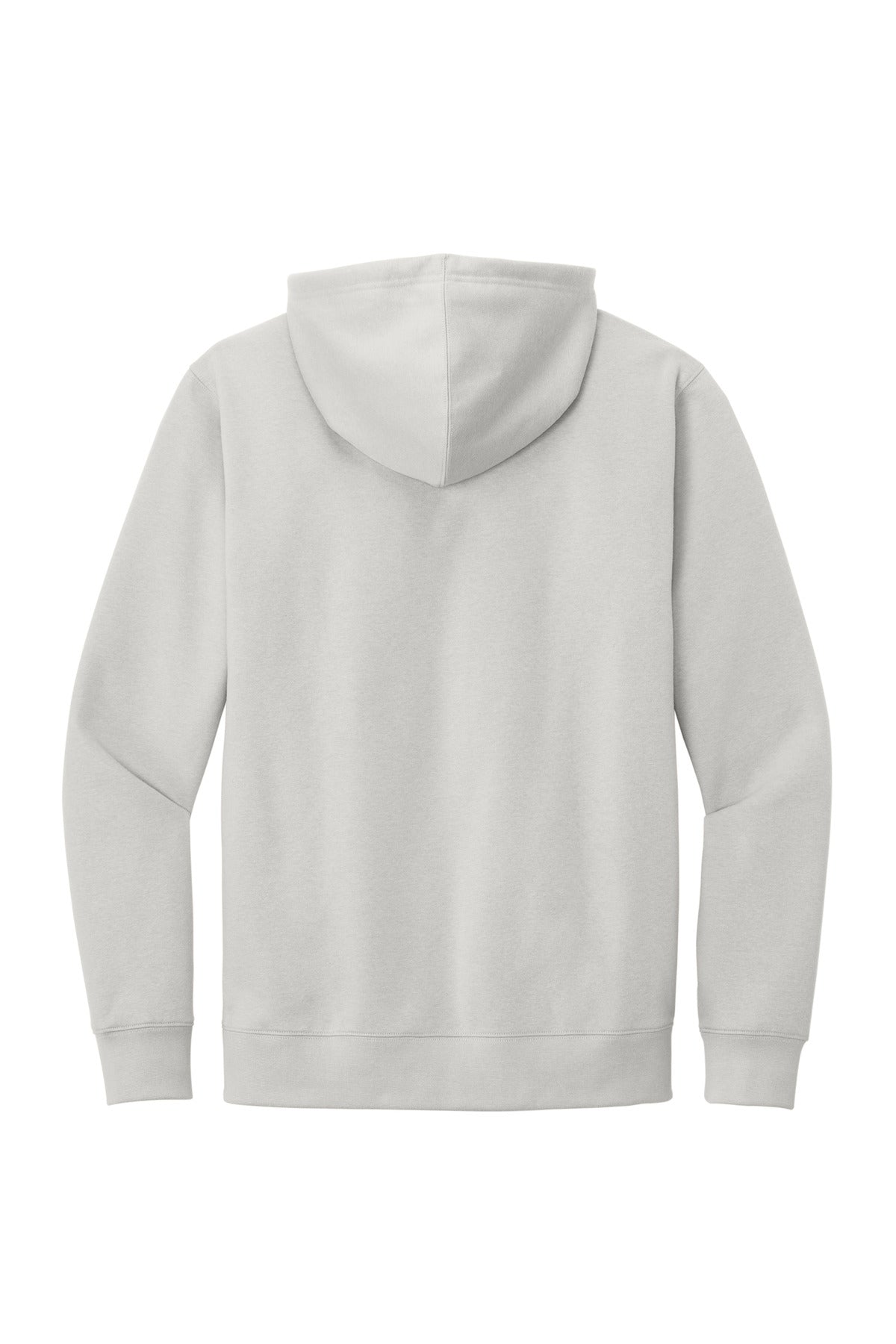 Rear View of WhiteSmoke District V.I.T. Fleece Hoodie DT6100