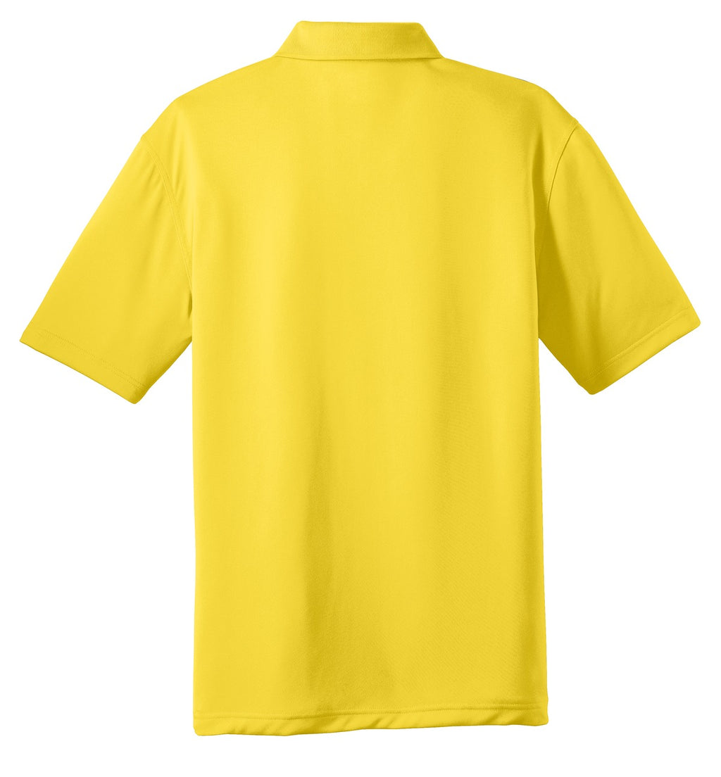 Rear View of Yellow CornerStone - Select Snag-Proof Polo. CS412
