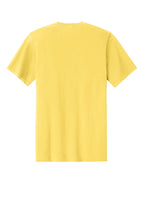 Rear View of Yellow Port & Co Easy Cotton Tee PC43