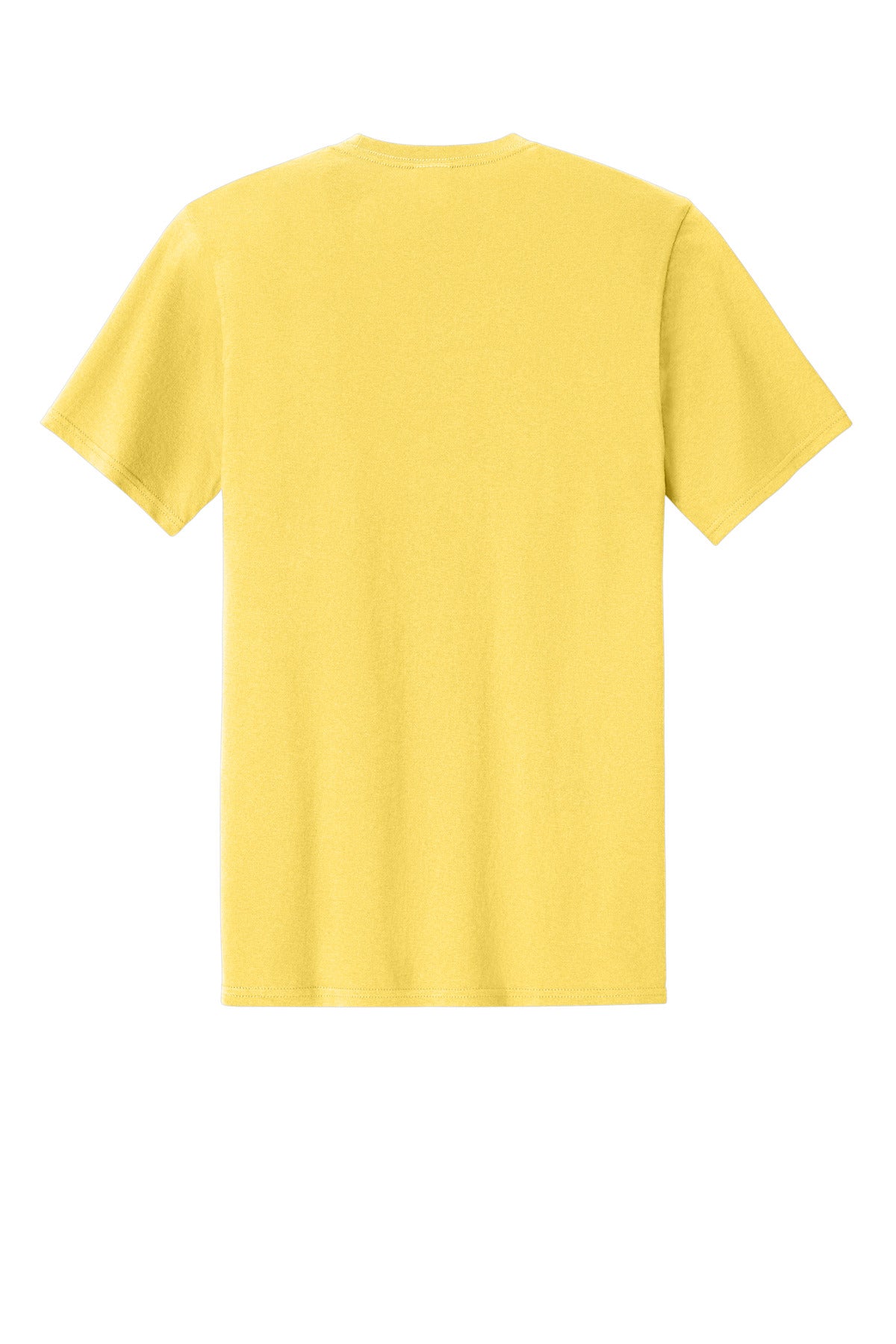 Rear View of Yellow Port & Co Easy Cotton Tee PC43