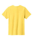 Rear View of Yellow Port & Co Youth Easy Cotton Tee PC43Y