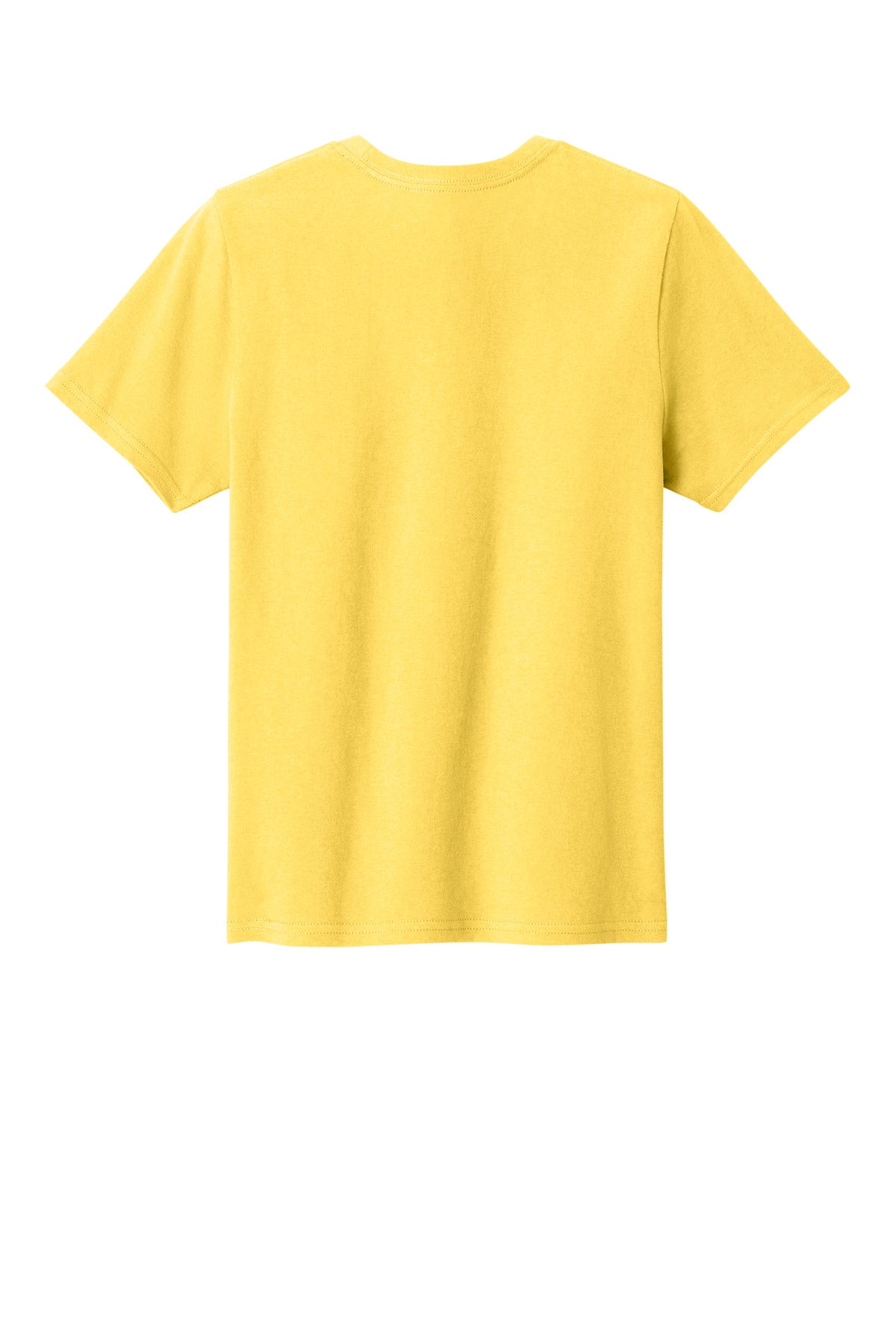 Rear View of Yellow Port & Co Youth Easy Cotton Tee PC43Y