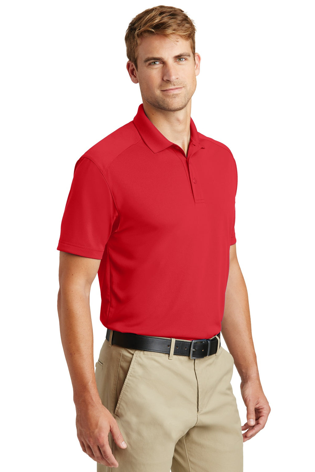 Red CornerStone Select Lightweight Snag-Proof Polo. CS418