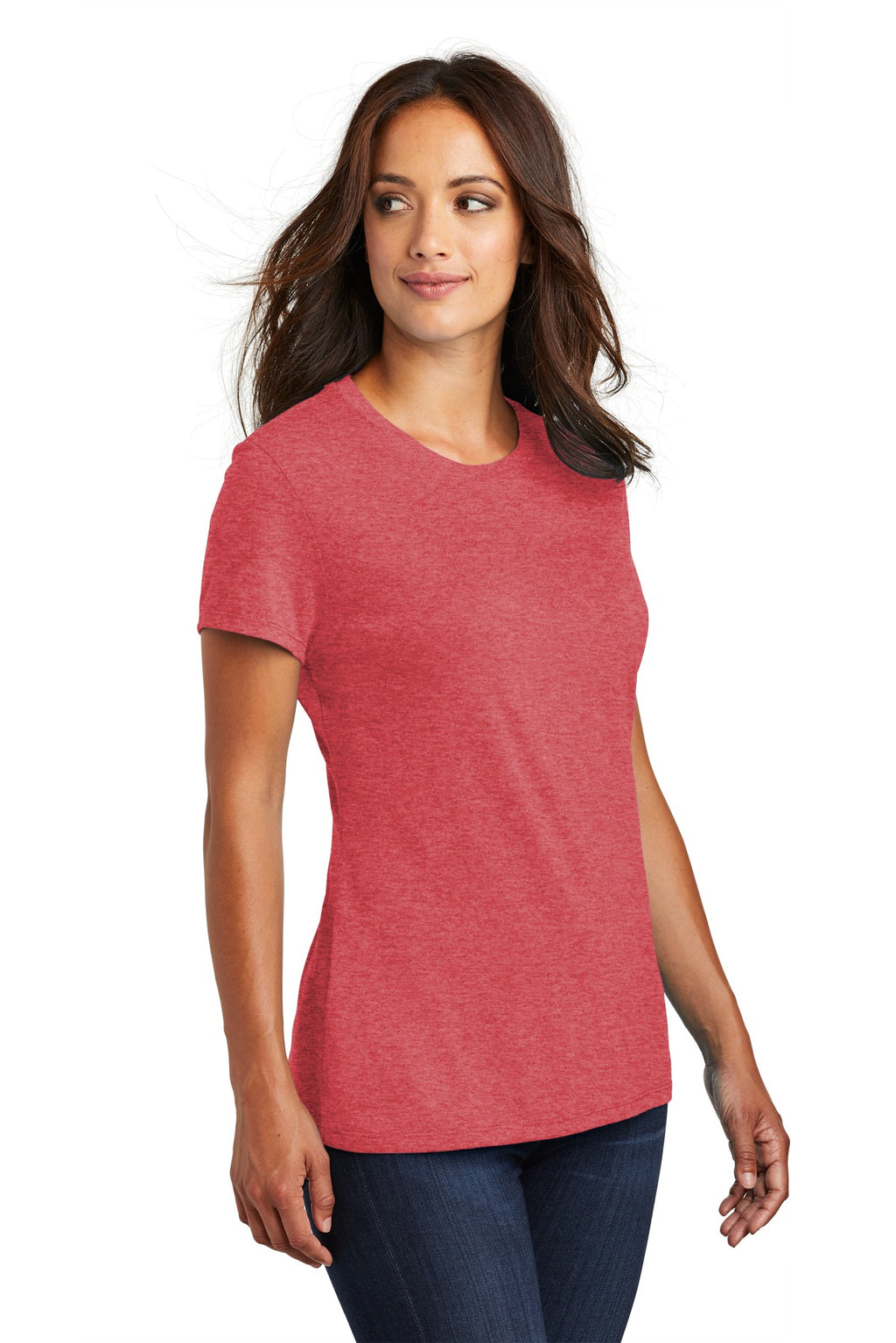Red Frost District Women's Perfect Tri Tee. DM130L
