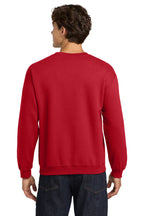 Red Gildan Heavy Blend Crewneck Sweatshirt. 18000