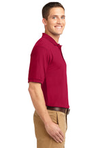 Red Port Authority Silk Touch Polo K500