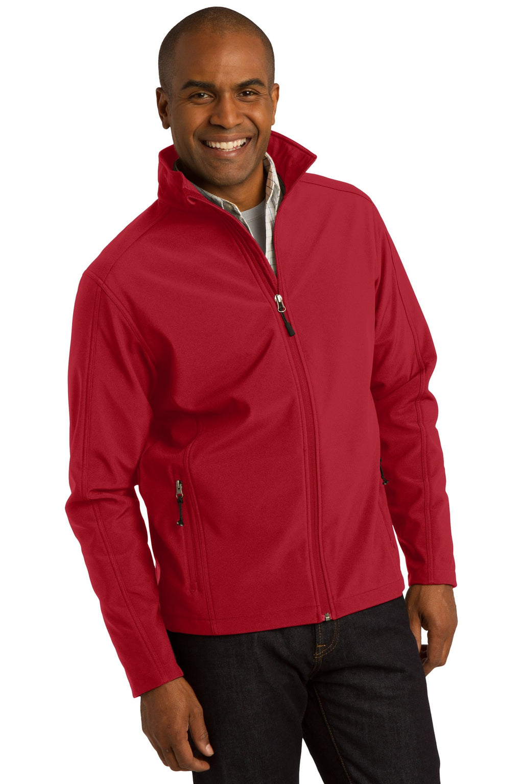 Rich Red Port Authority Core Soft Shell Jacket. J317