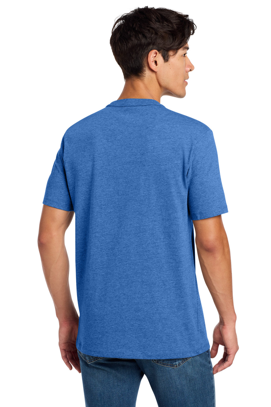 Royal Heather New Era Heritage Blend Crew Tee. NEA100