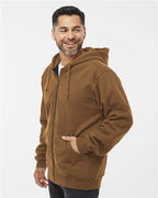 Saddle Crossfire Heavyweight Power Fleece Hooded Jacket with Thermal Lining - 7033