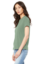 Sage BELLA+CANVAS Women's Relaxed Jersey Short Sleeve Tee. BC6400
