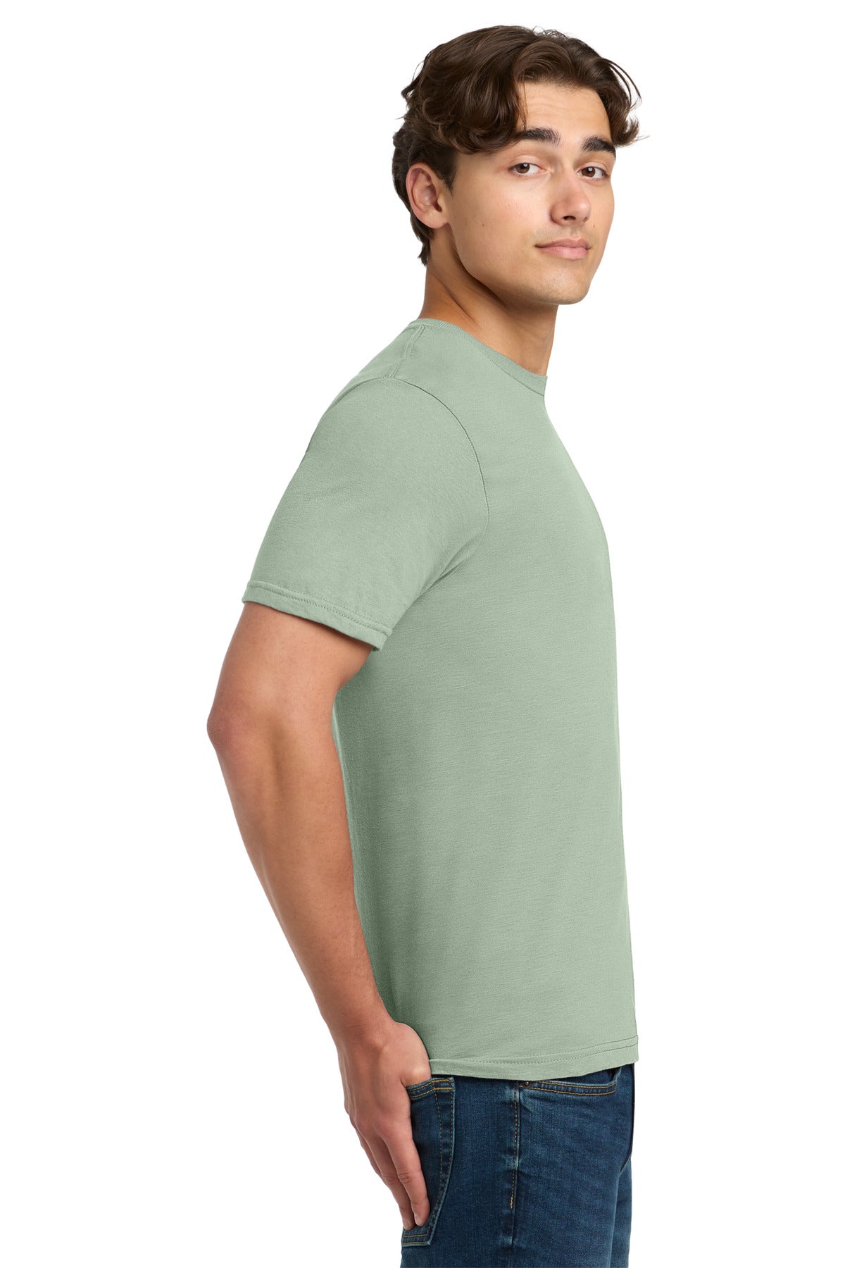 Sage Gildan Softstyle T-Shirt. 64000
