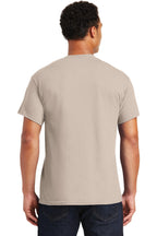 Sand Gildan DryBlend 50 Cotton/50 Poly T-Shirt. 8000