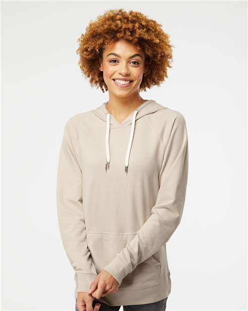 Sand Icon Lightweight Loopback Terry Hooded Sweatshirt - SS1000