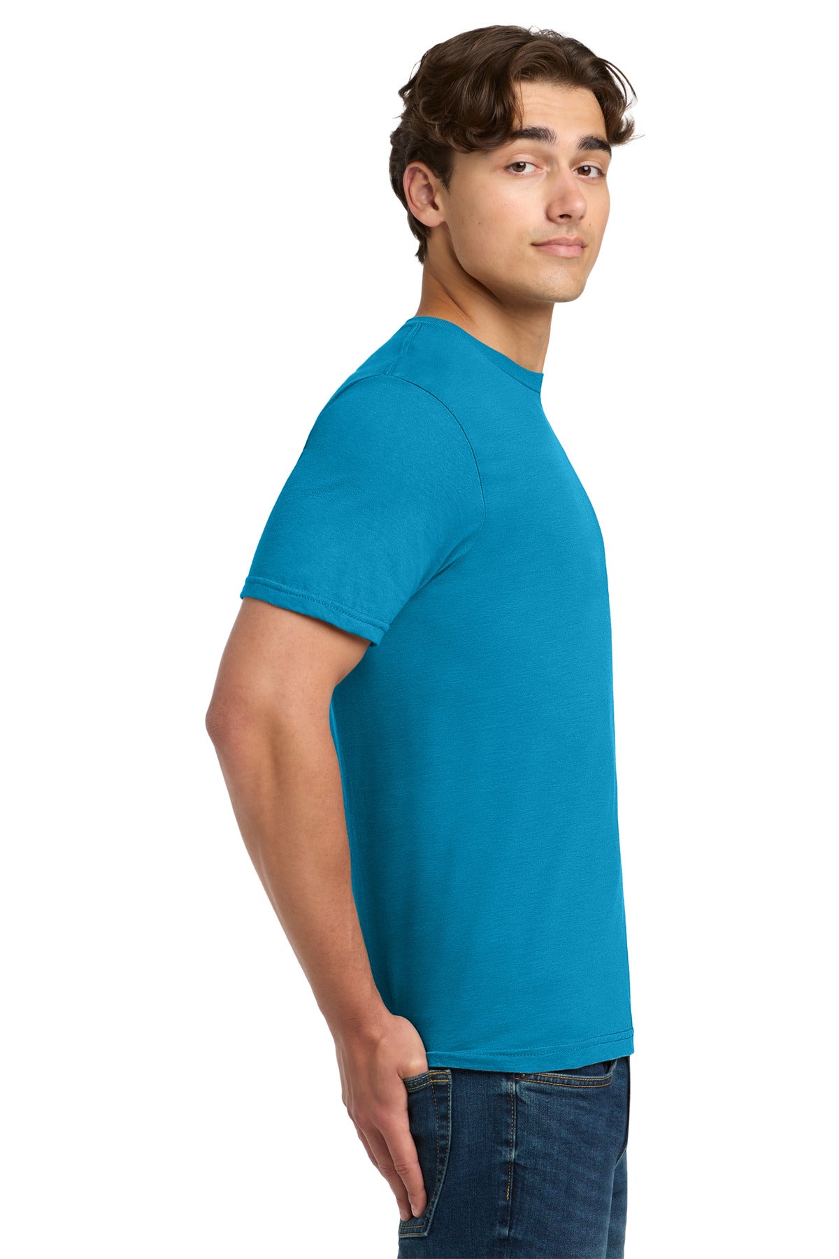Sapphire Gildan Softstyle T-Shirt. 64000