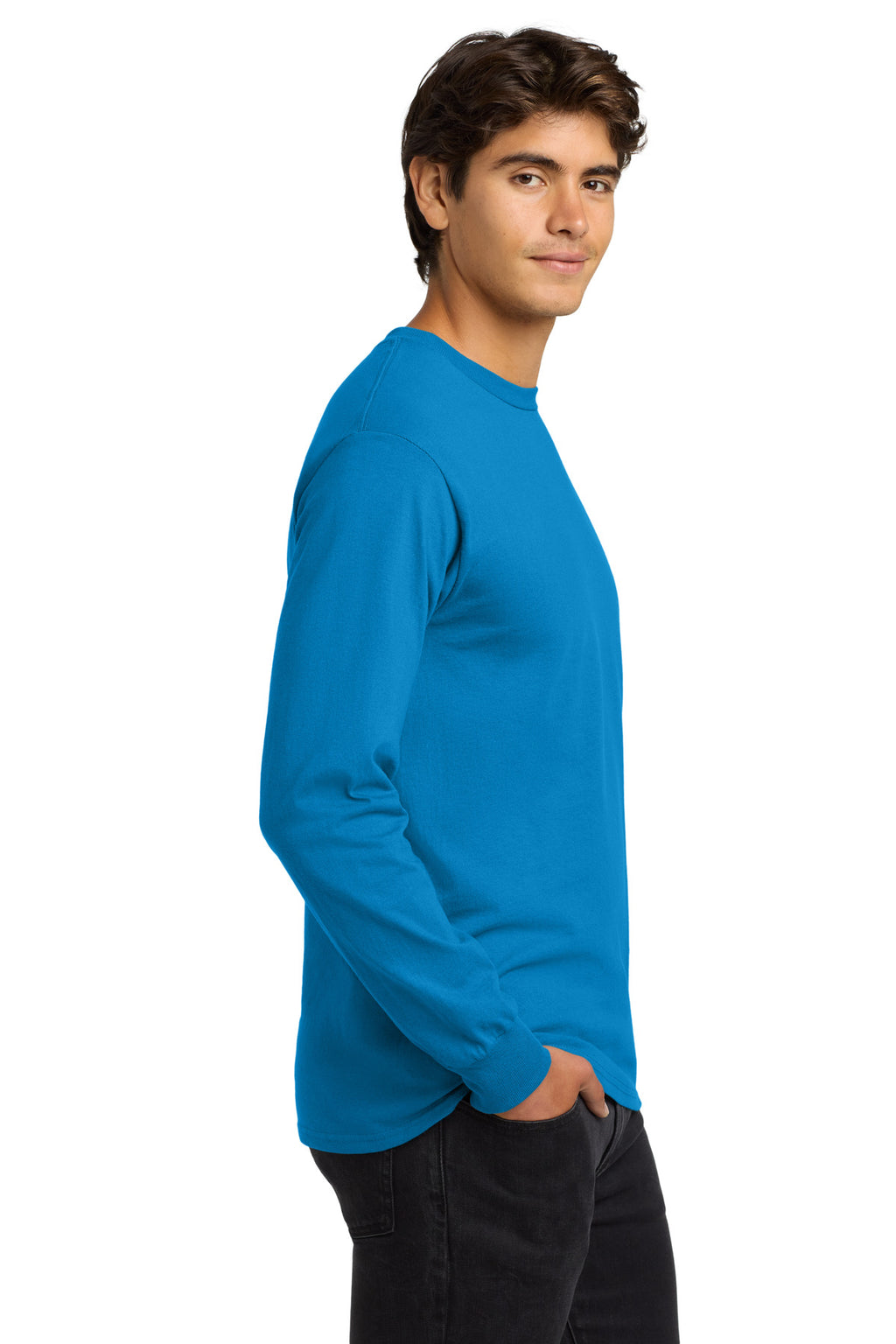 Sapphire Gildan - Ultra Cotton 100% US Cotton Long Sleeve T-Shirt. G2400