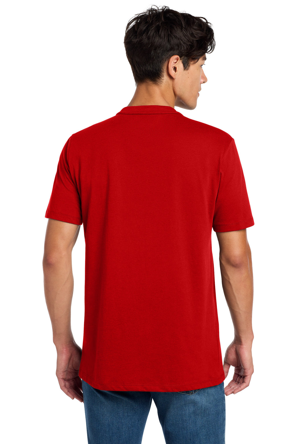 Scarlet New Era Heritage Blend Crew Tee. NEA100