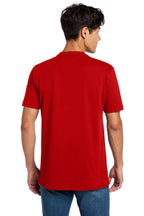 Scarlet New Era Heritage Blend Crew Tee. NEA100