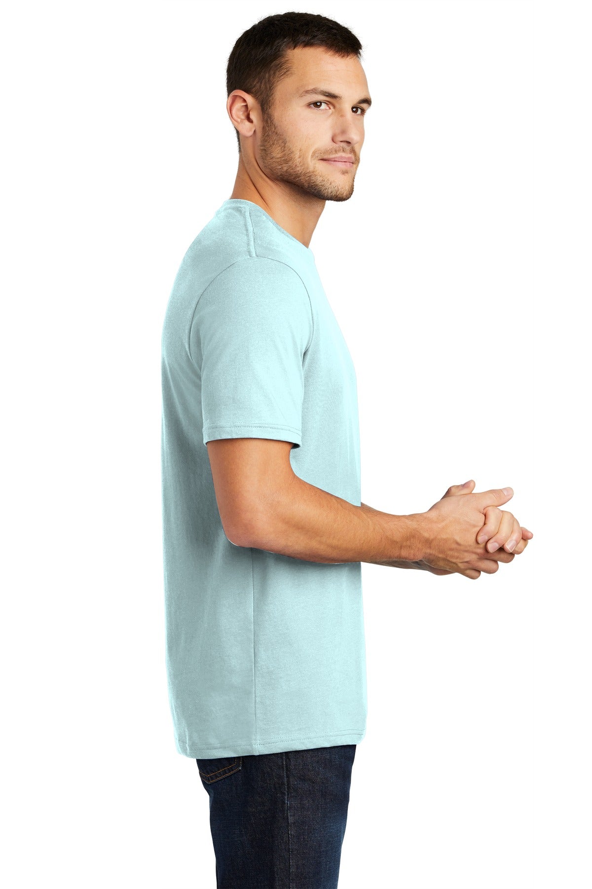 Seaglass Blue District Perfect Weight Tee. DT104
