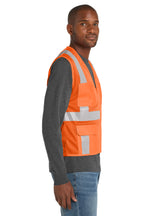 SftyOrg CornerStone ANSI 107 Class 2 Mesh Six-Pocket Zippered Vest. CSV104
