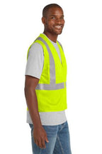 SftyOrg CornerStone ANSI 107 Class 2 Mesh Zippered Vest. CSV102