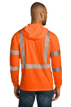 SftyOrg CornerStone ANSI 107 Class 3 Long Sleeve Segmented Tape Hooded Tee CS208