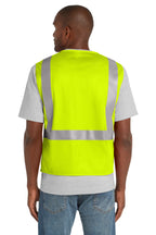 SftyYellow CornerStone ANSI 107 Class 2 Mesh Zippered Vest. CSV102