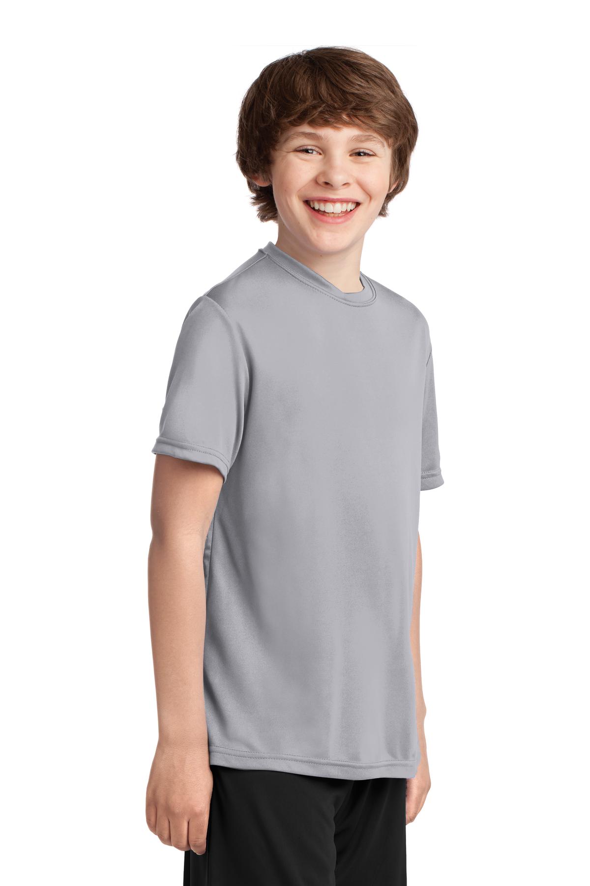 Silver Port & Co Youth Performance Tee. PC380Y