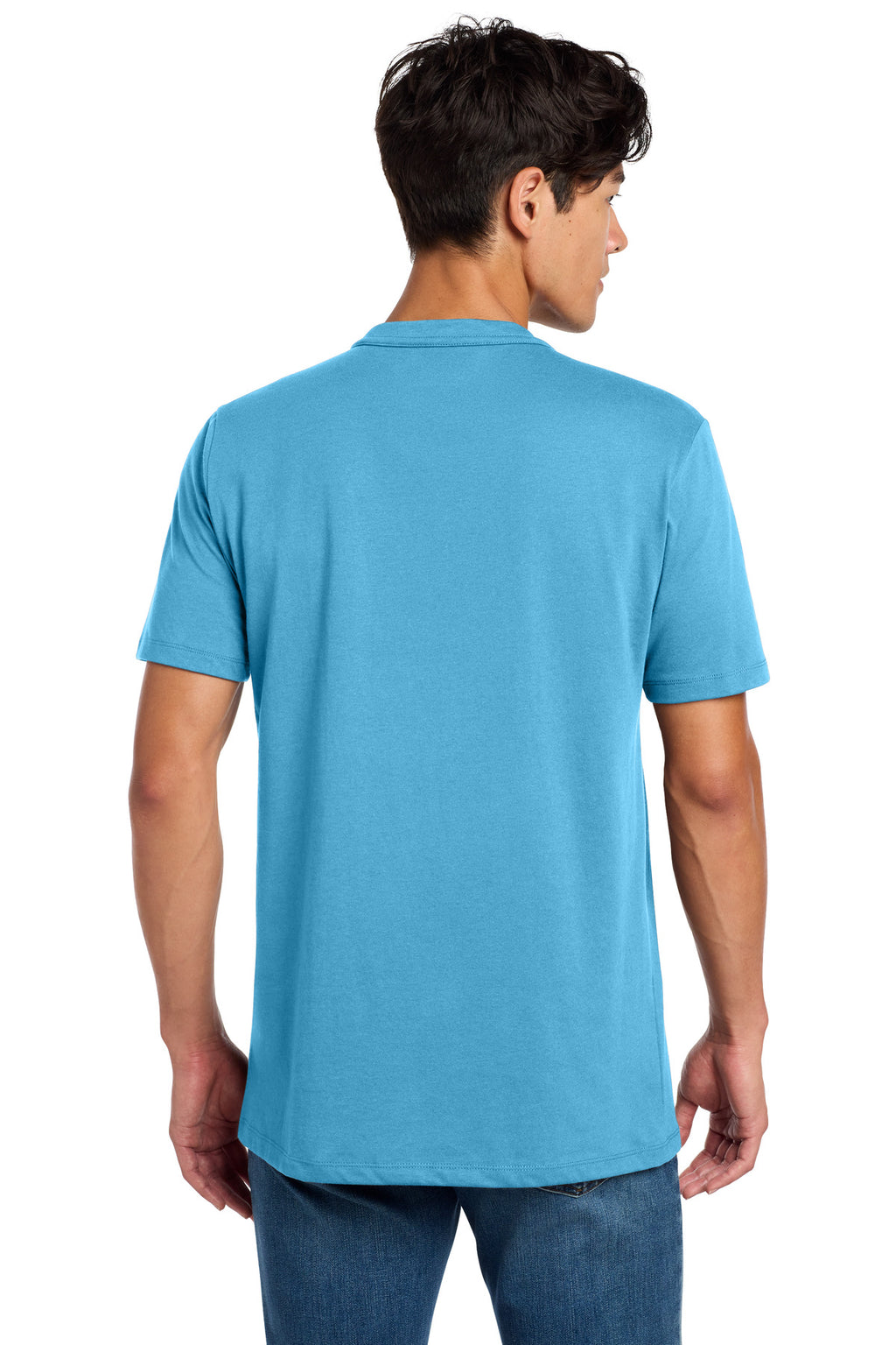 Sky Blue New Era Heritage Blend Crew Tee. NEA100