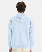 Soothing Blue Garment-Dyed Hooded Sweatshirt - GDH450