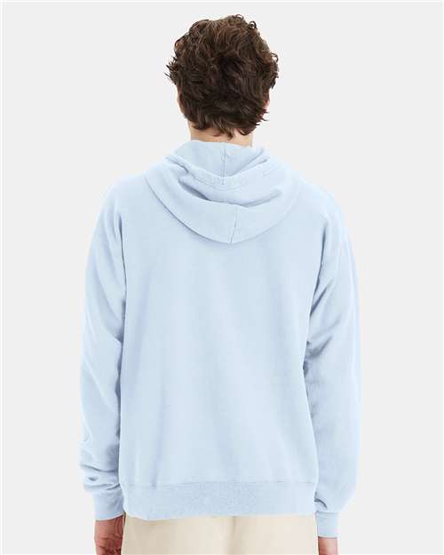 Soothing Blue Garment-Dyed Hooded Sweatshirt - GDH450