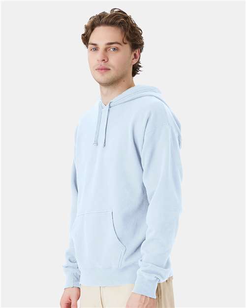 Soothing Blue Garment-Dyed Hooded Sweatshirt - GDH450