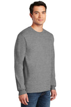 Sport Gray Gildan - Ultra Cotton 100% US Cotton Long Sleeve T-Shirt. G2400