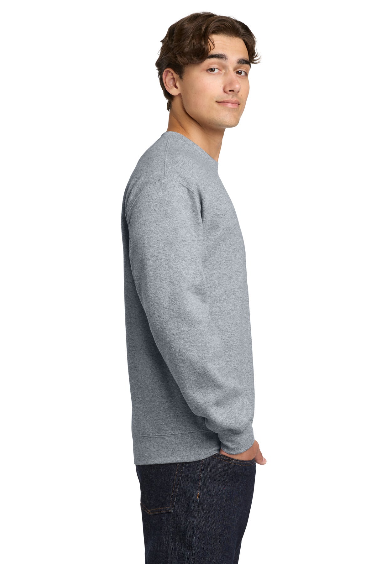 Sport Grey Gildan Heavy Blend Crewneck Sweatshirt. 18000