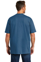 Stream Blue Carhartt Workwear Pocket Short Sleeve T-Shirt. CTK87