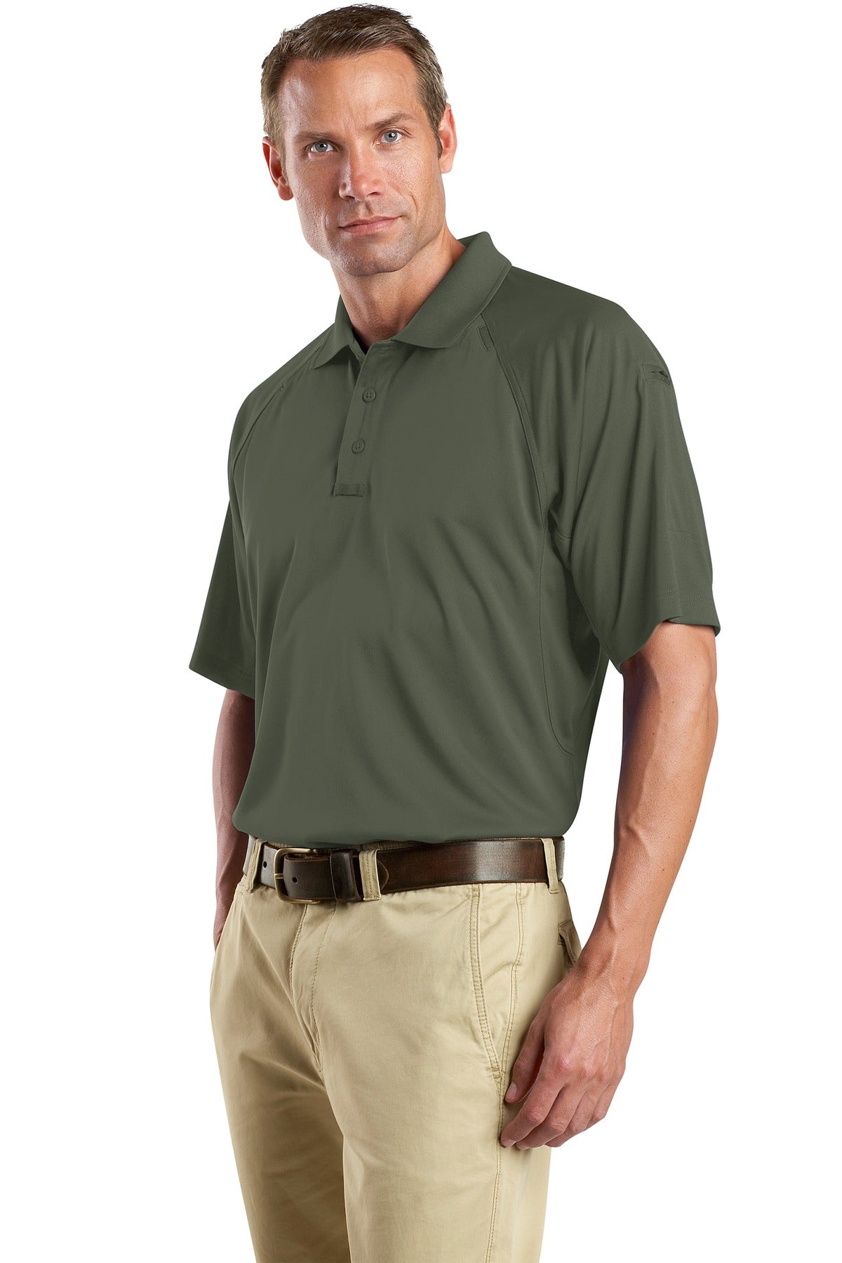 Tactical Green CornerStone - Select Snag-Proof Tactical Polo. CS410