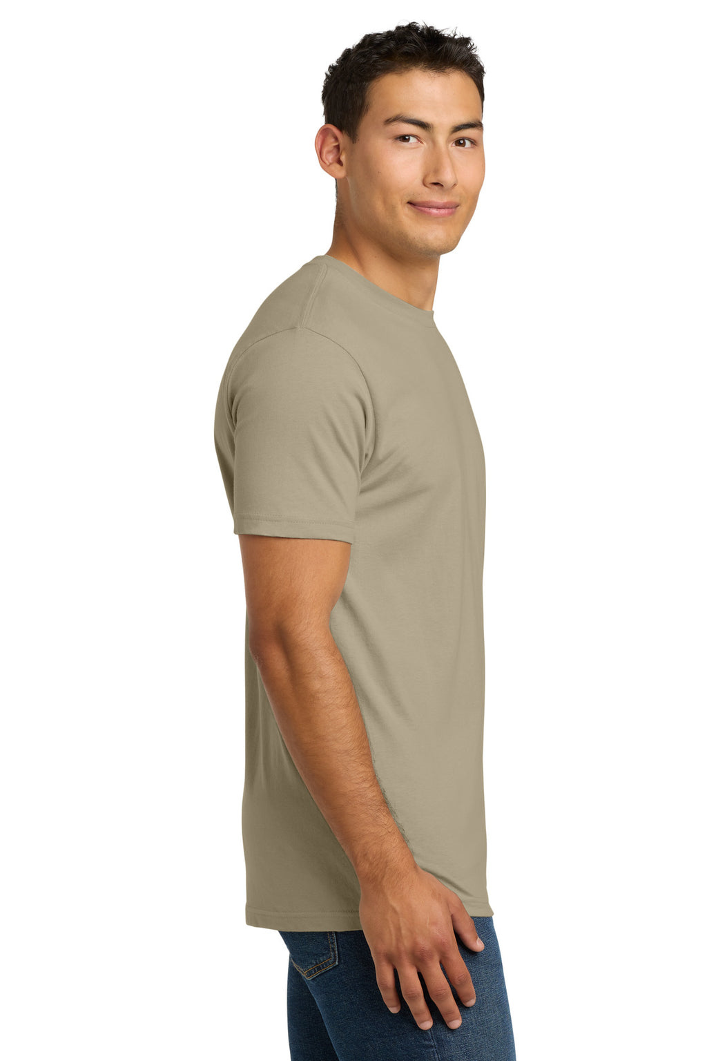 Tan Next Level Apparel Adult Cotton Tee. NL3600