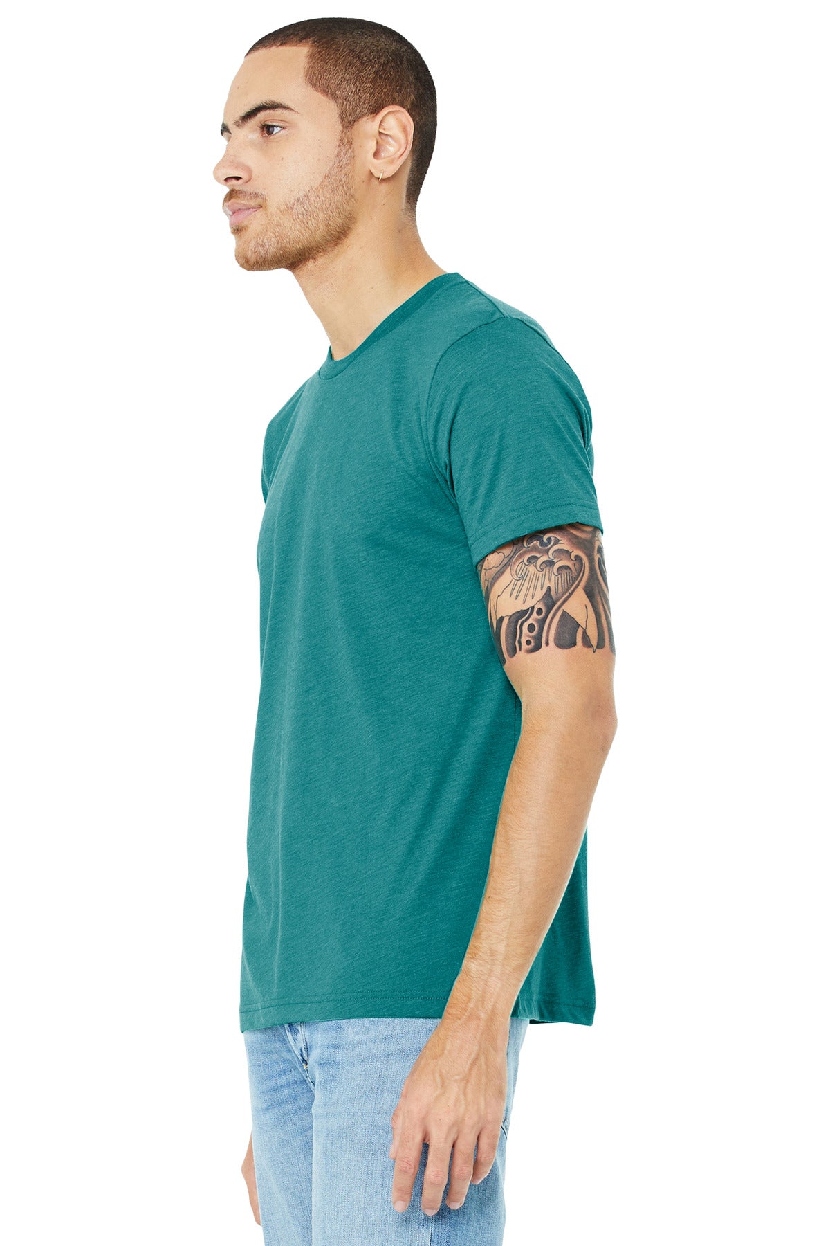 Tan TB BELLA+CANVAS Unisex Triblend Short Sleeve Tee. BC3413