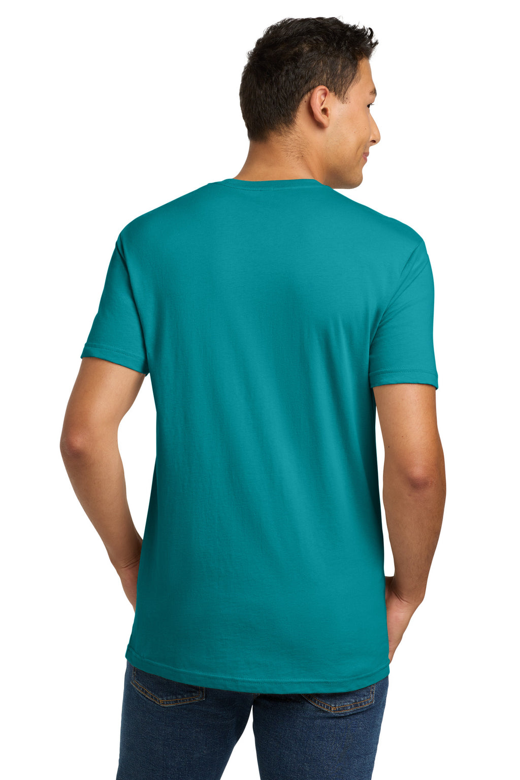Teal Next Level Apparel Adult Cotton Tee. NL3600