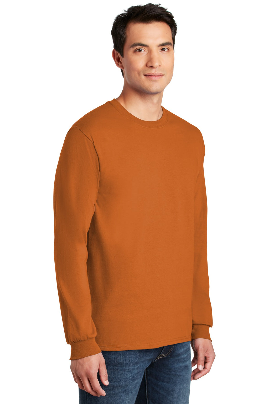 Texas Orange Gildan - Ultra Cotton 100% US Cotton Long Sleeve T-Shirt. G2400
