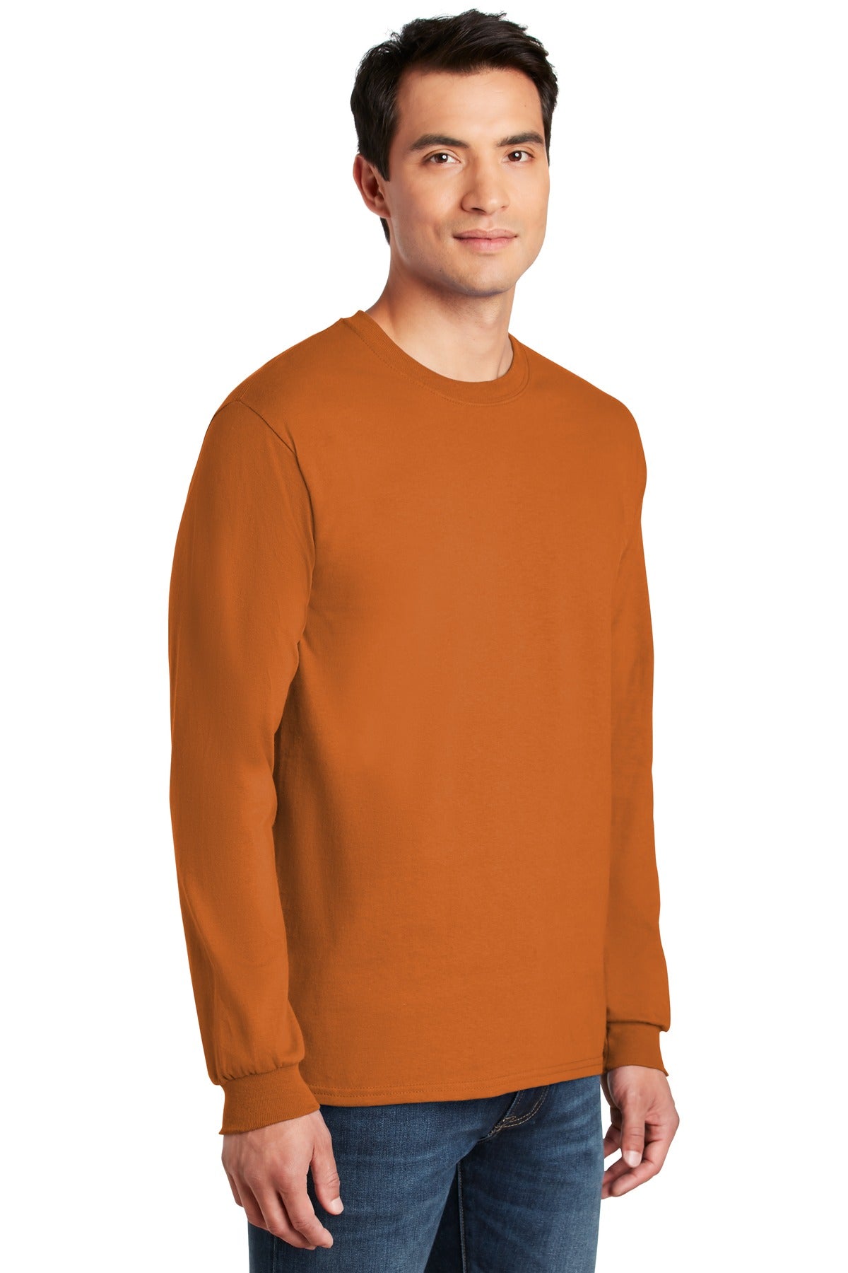 Texas Orange Gildan - Ultra Cotton 100% US Cotton Long Sleeve T-Shirt. G2400
