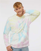 Tie Dye Sunset Swirl Midweight Tie-Dyed Hooded Sweatshirt - PRM4500TD