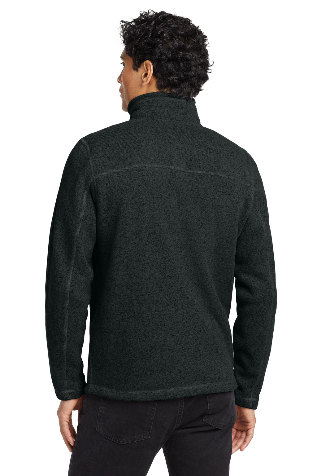 TNF Black Hthr The North Face Sweater Fleece Jacket. NF0A3LH7