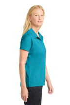 Tropic Blue Sport-Tek Women's Micropique Sport-Wick Polo. LST650