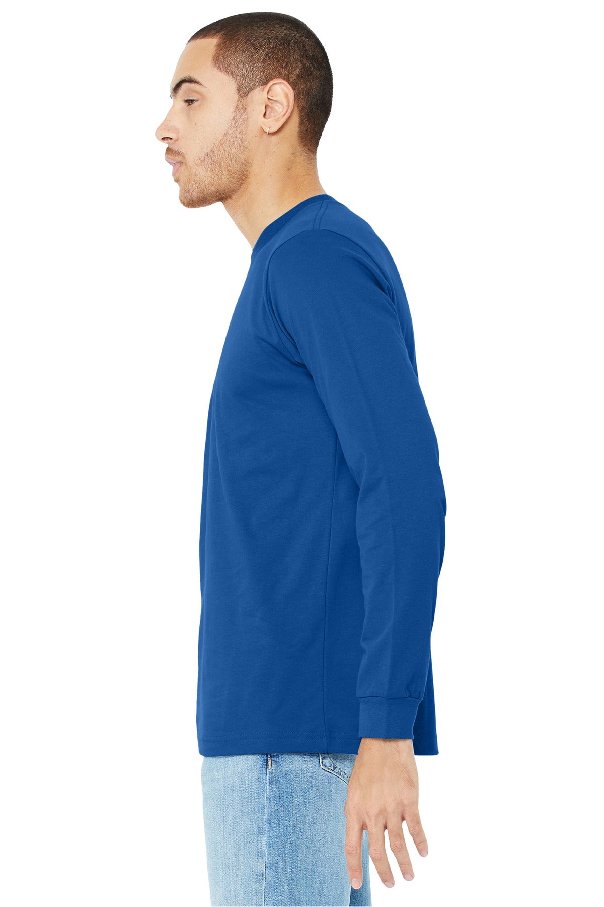 True Royal BELLA+CANVAS Unisex Jersey Long Sleeve Tee. BC3501
