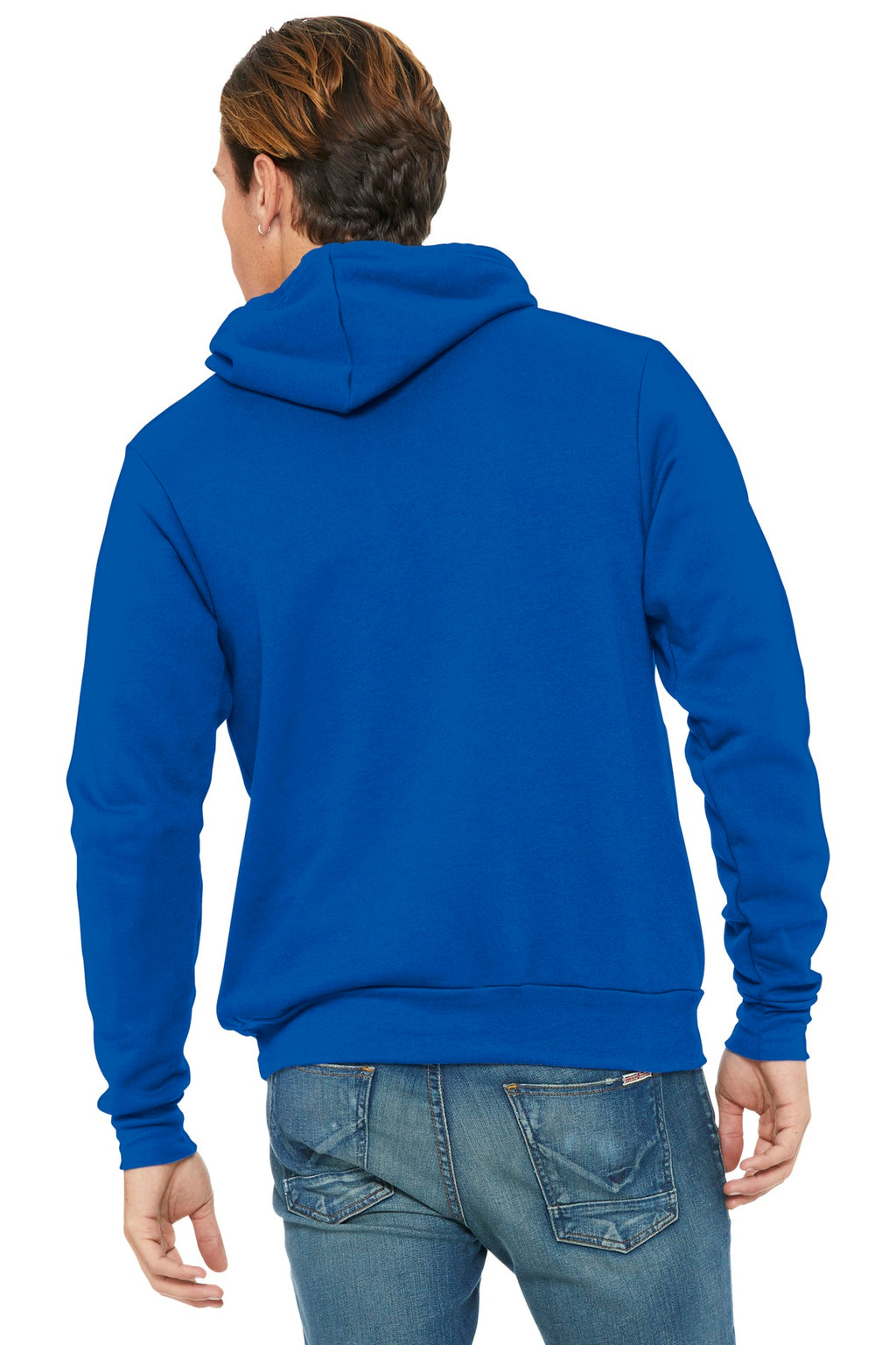 True Royal BELLA+CANVAS Unisex Sponge Fleece Pullover Hoodie. BC3719